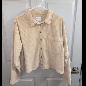 cropped corduroy jacket